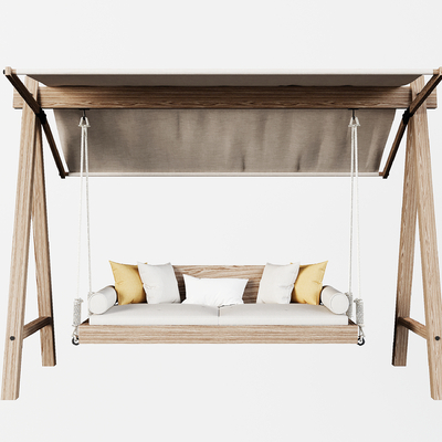  现代秋千椅 晃椅su模型 