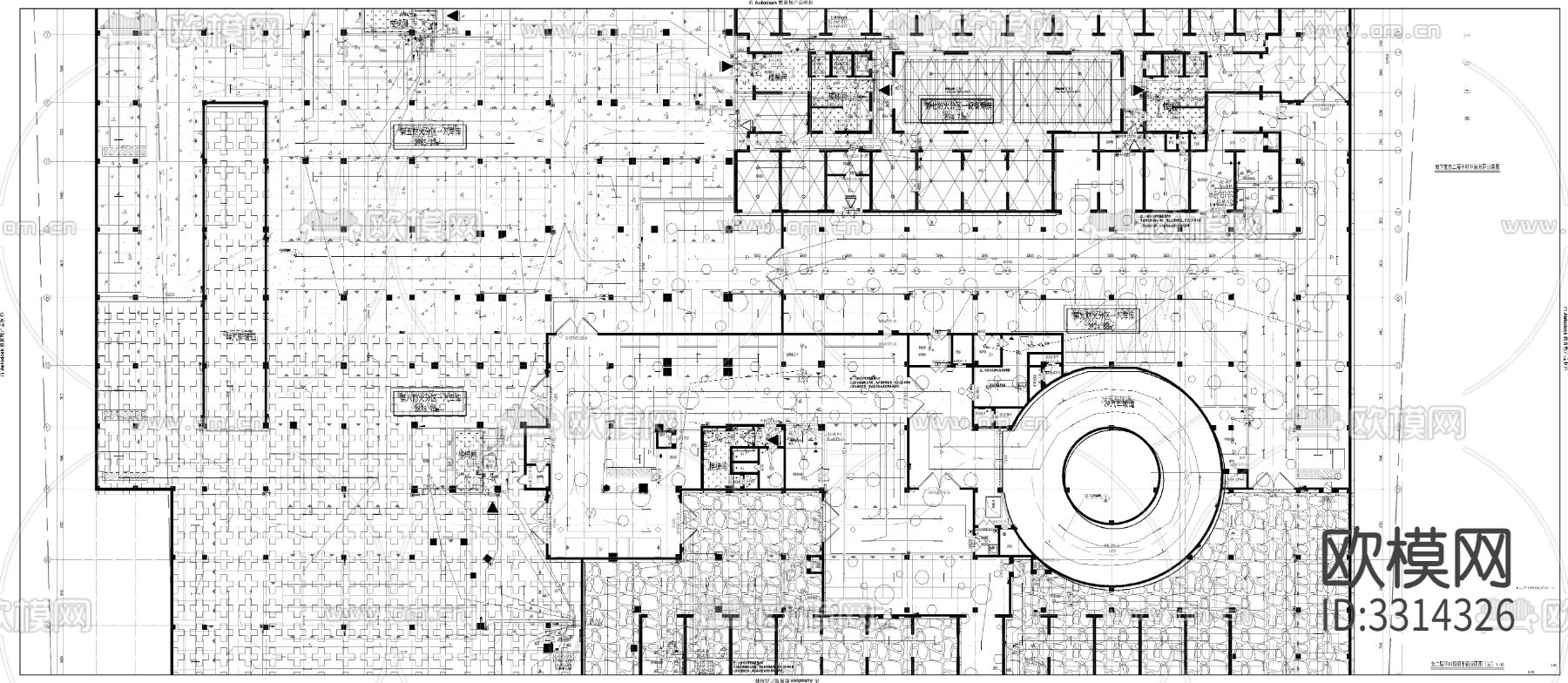 地下室电气CAD施工图下载（渲染图8）