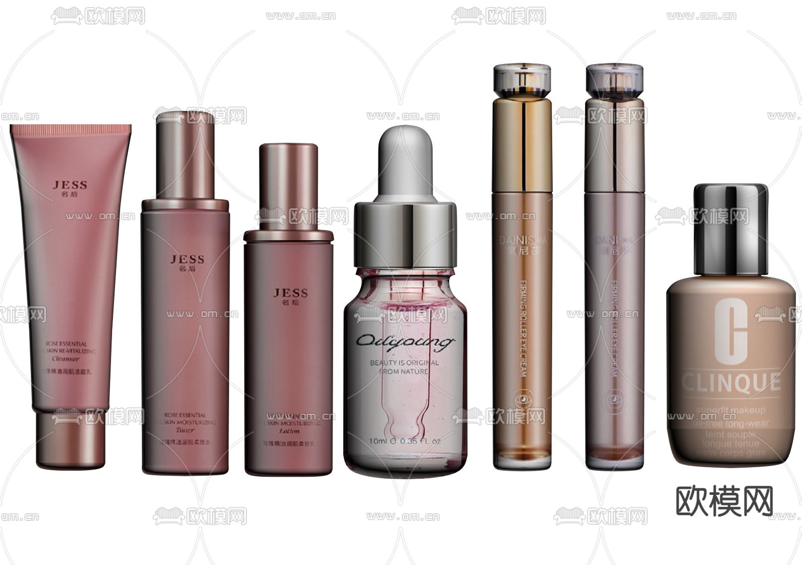 化妆品 护肤品su模型下载（渲染图1）