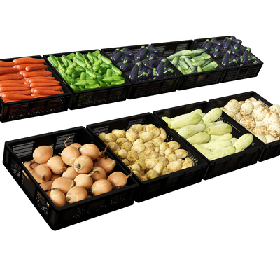  水果蔬菜 胡萝卜蔬菜su模型 