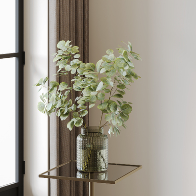  水生植物 花瓶 花艺su模型 