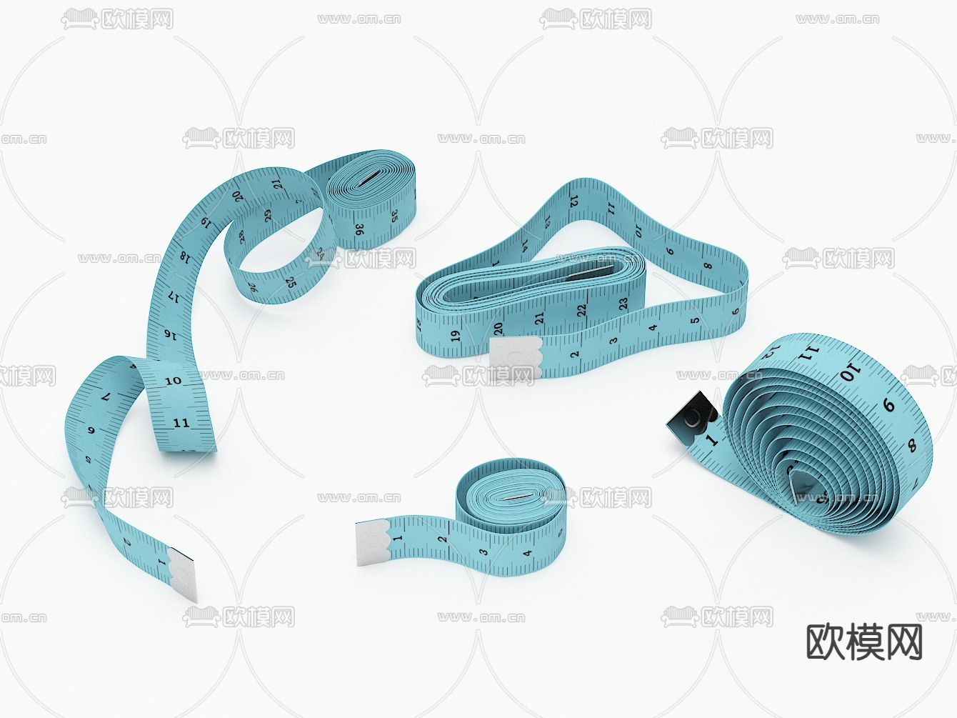 皮尺 卷尺 尺子3d模型下载