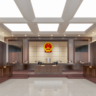  现代法院 审判庭su模型 