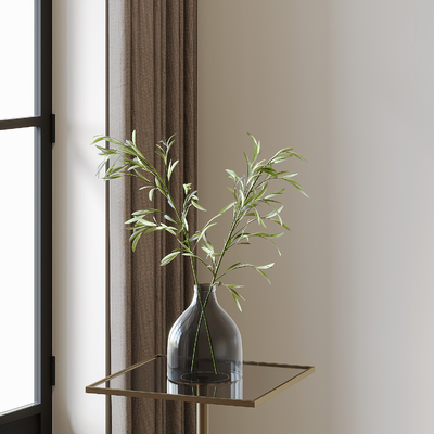  水生植物 花瓶su模型 