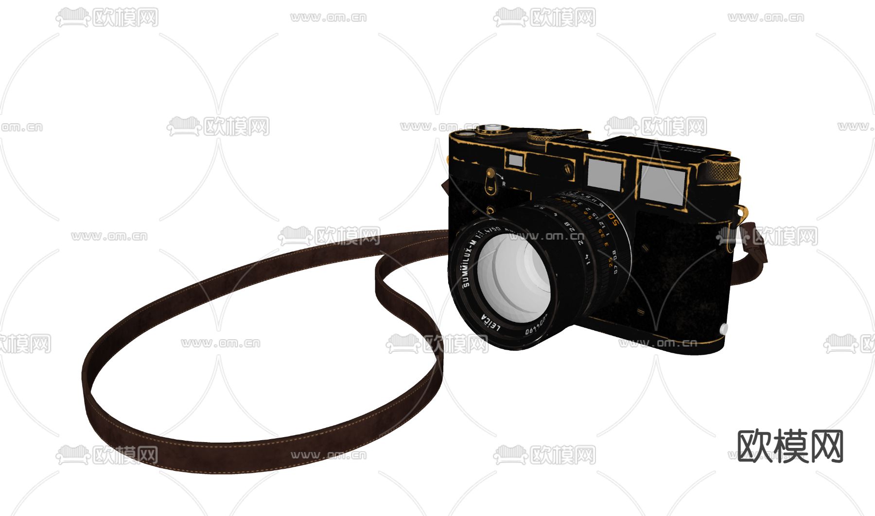 复古照相机 照相机摆件 怀旧摆件 相机su模型下载（渲染图2）