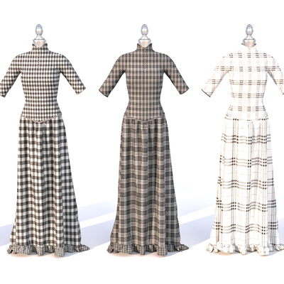  衣服 裙子 连衣裙su模型 