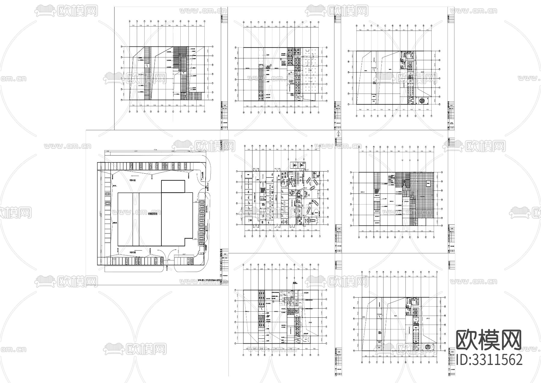 13比亚迪4S店装修cad平面图下载