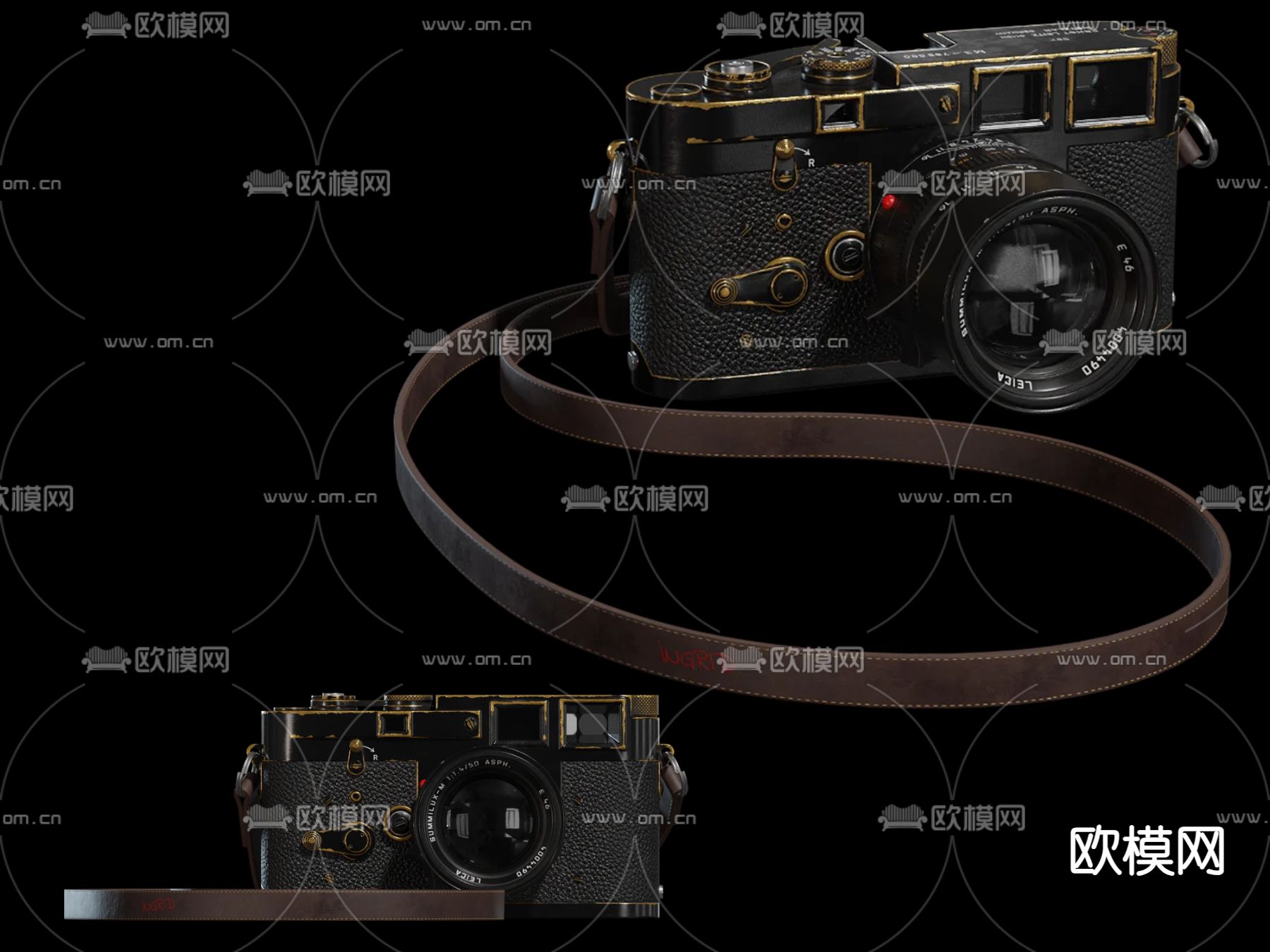 复古照相机 照相机摆件 怀旧摆件 相机su模型下载（渲染图1）
