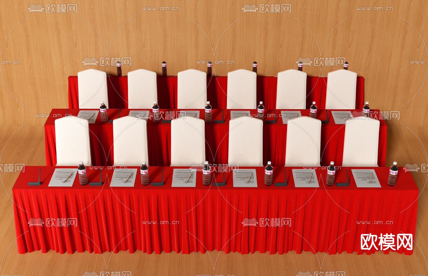 会议桌3d模型下载