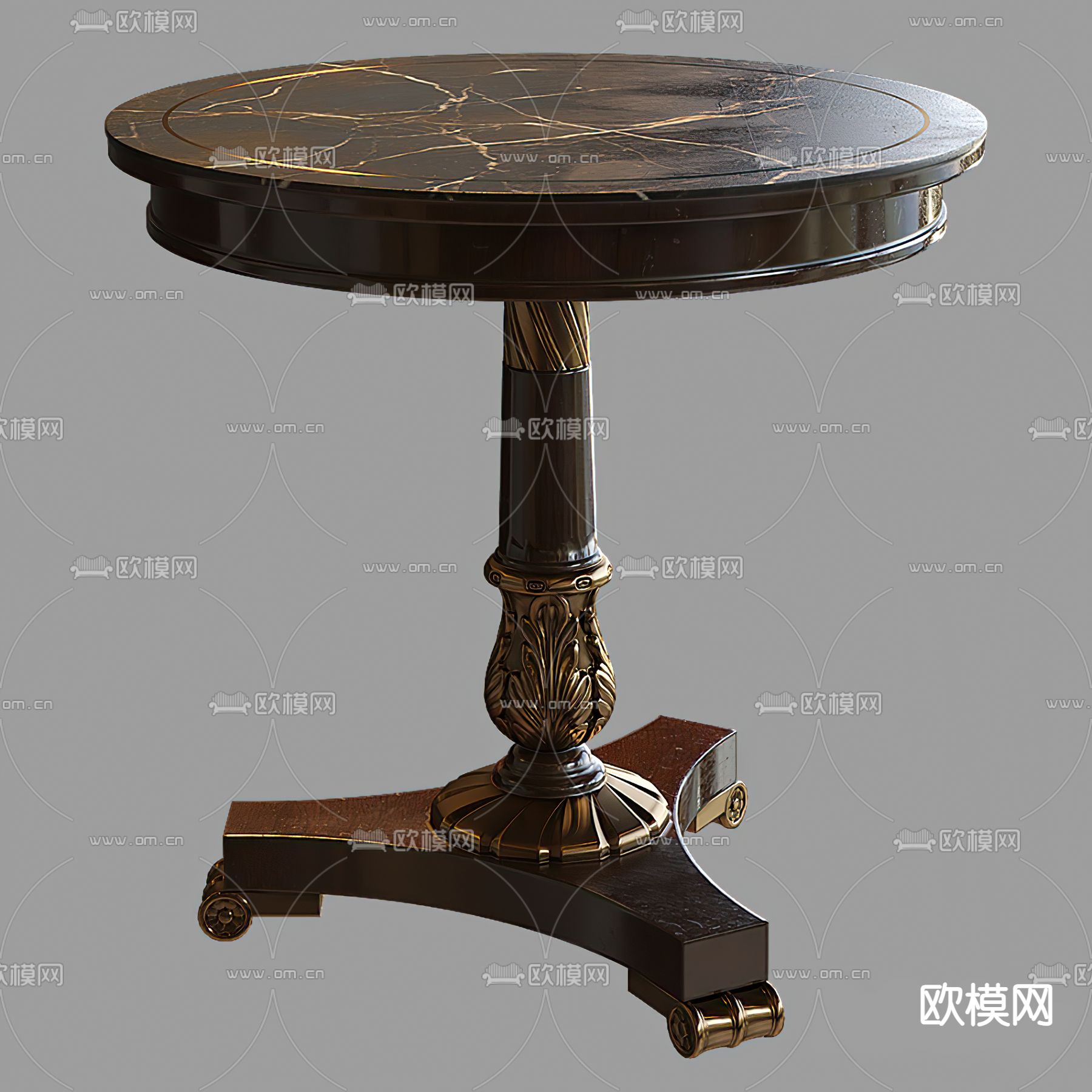 简欧边几 角几 圆几 桌几3d模型下载