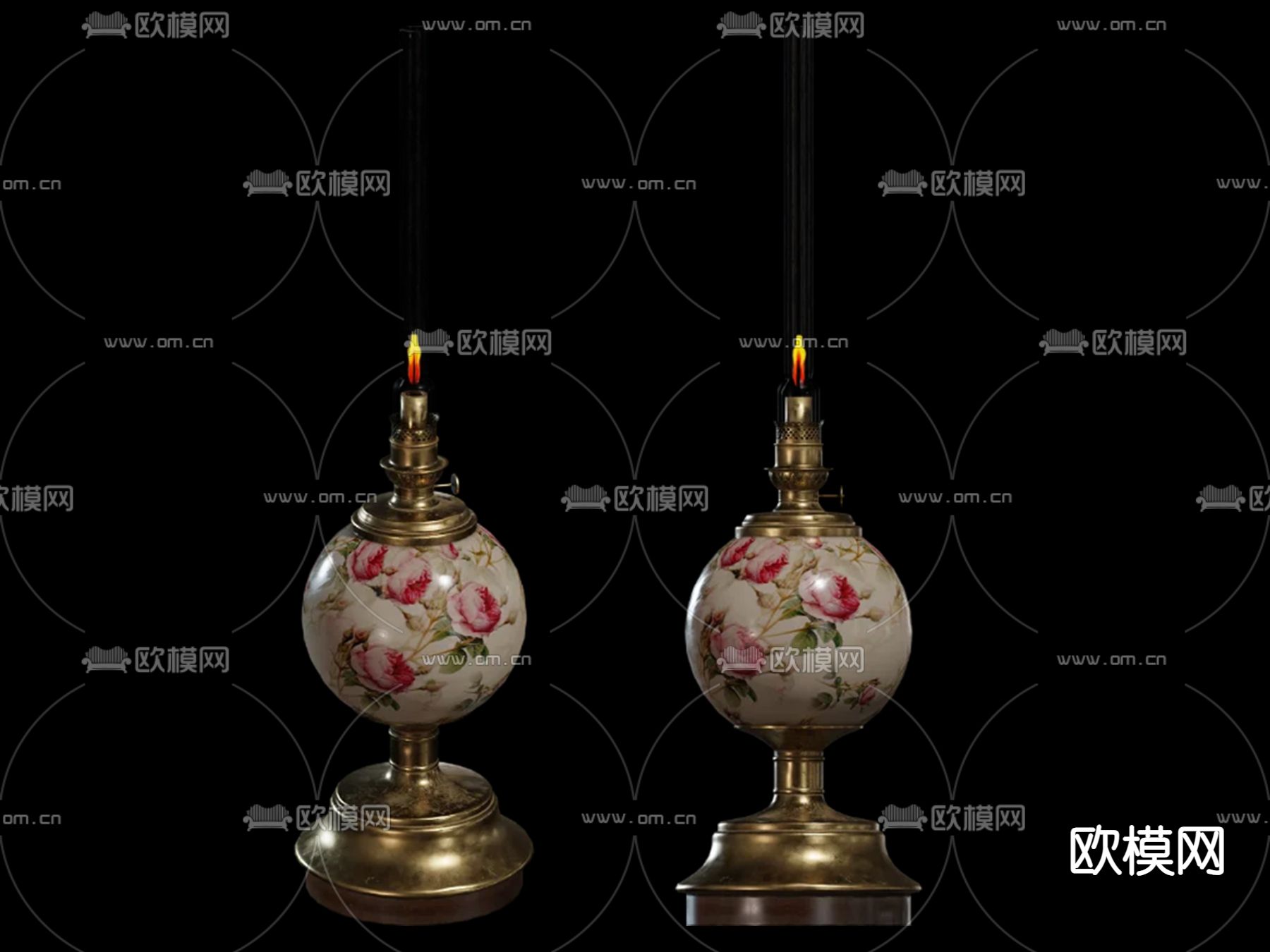 欧式经典烛台su模型