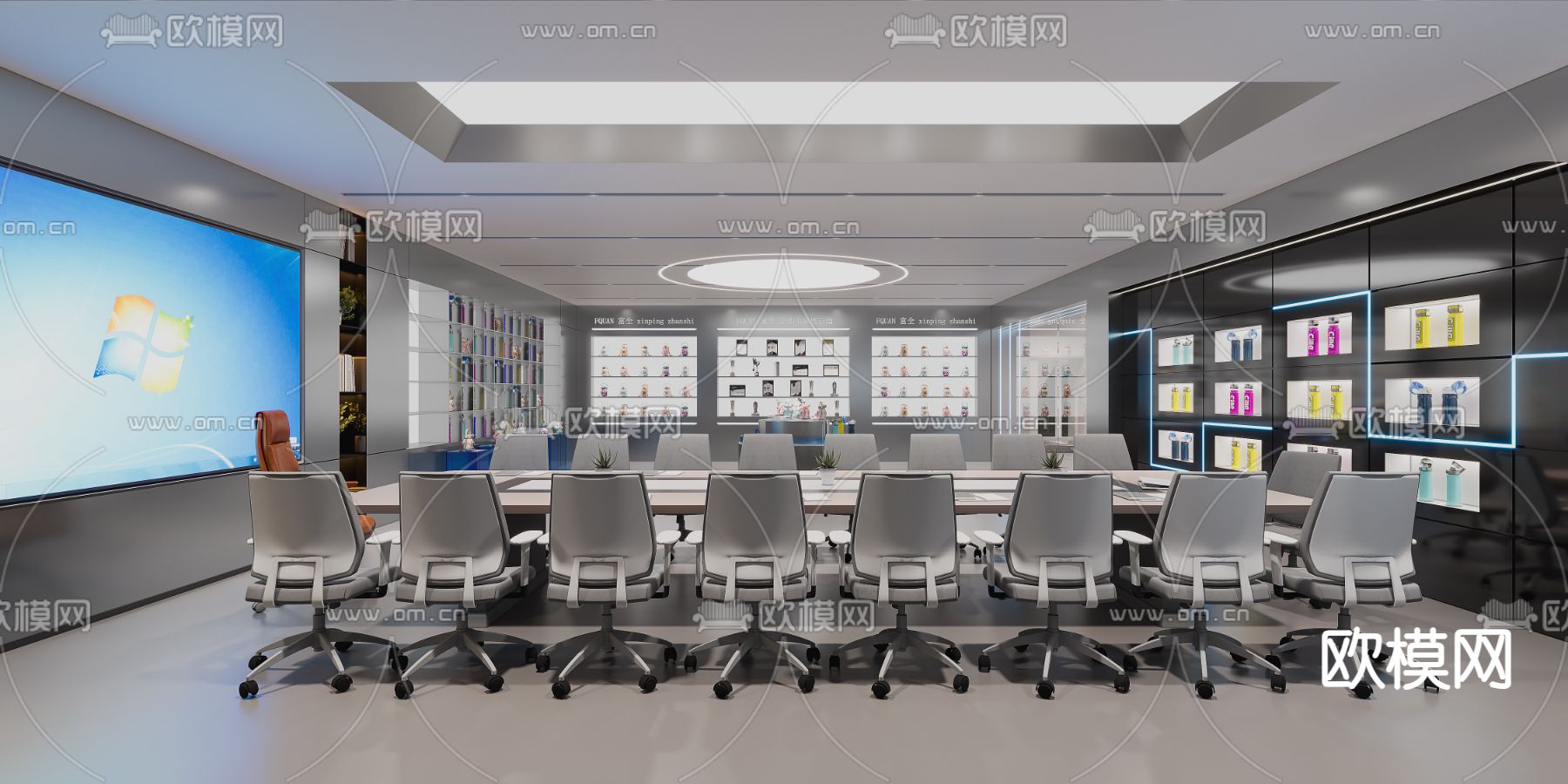 水杯展厅3d模型下载（渲染图3）