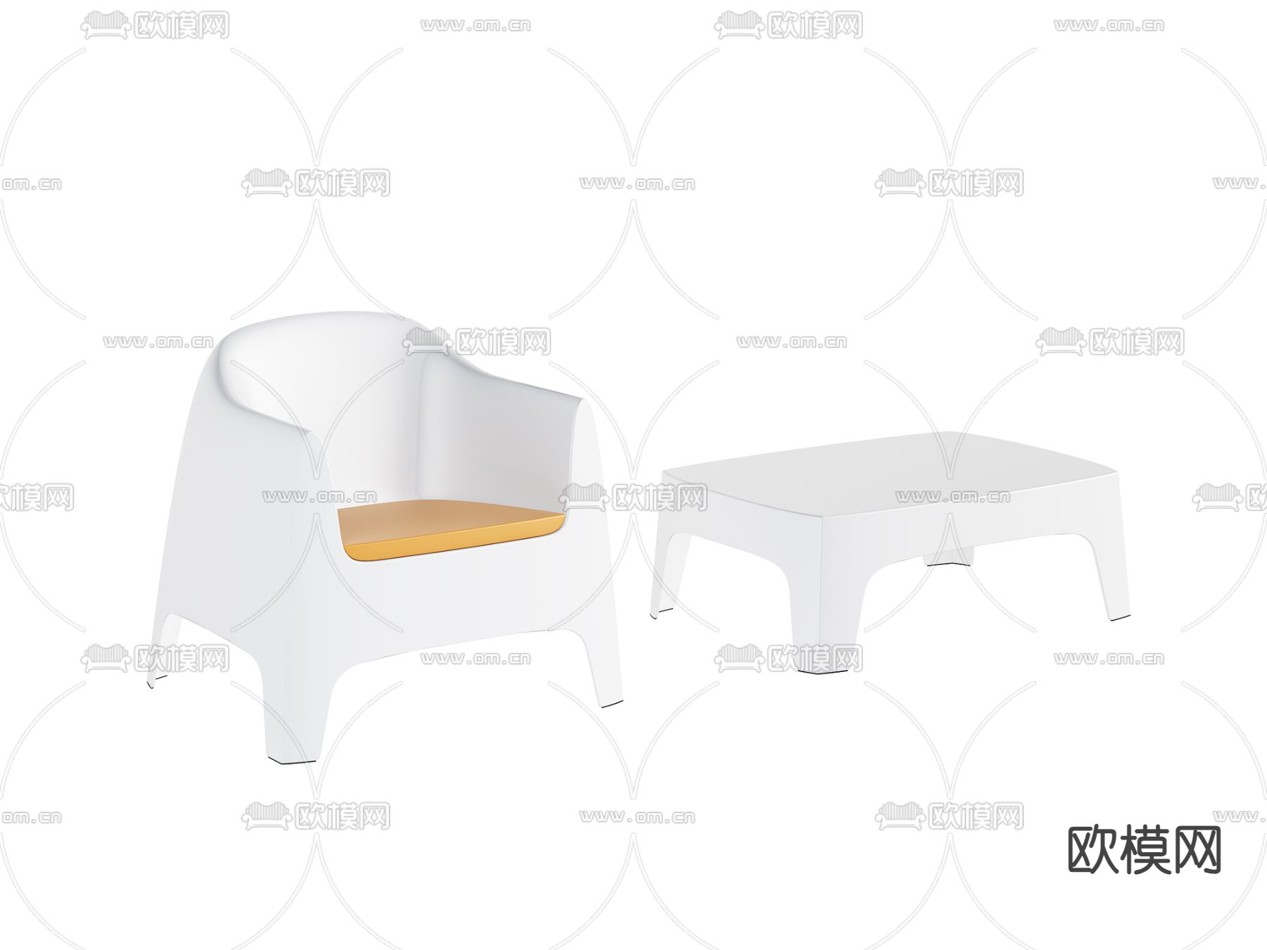 现代椅子 休闲椅 桌几3d模型下载