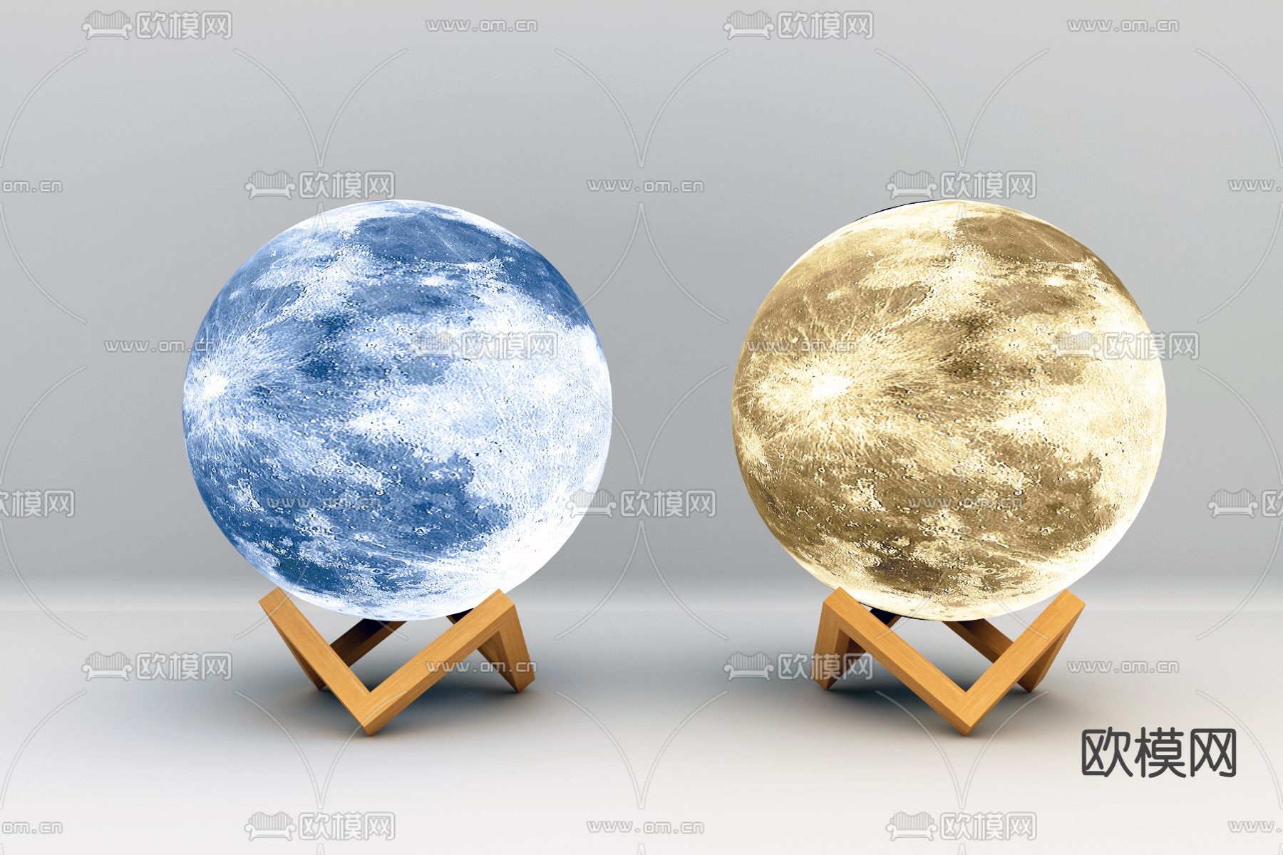 月球灯 台灯3d模型下载