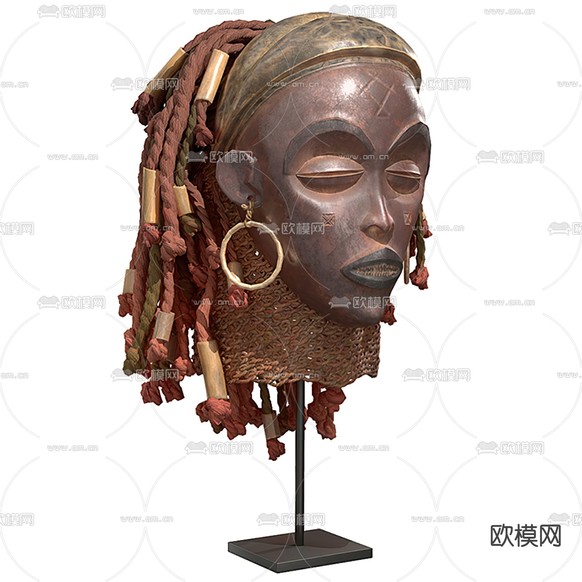 人像雕塑 人脸雕塑3d模型下载