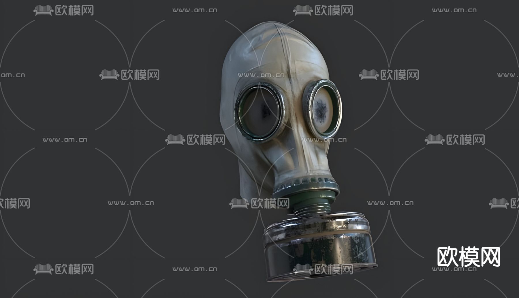 防毒面具3d模型下载（渲染图3）