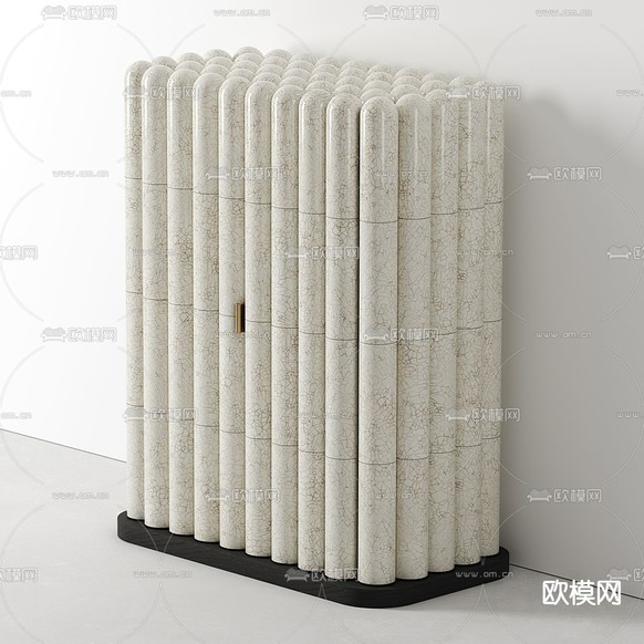 木棍床头柜3d模型下载