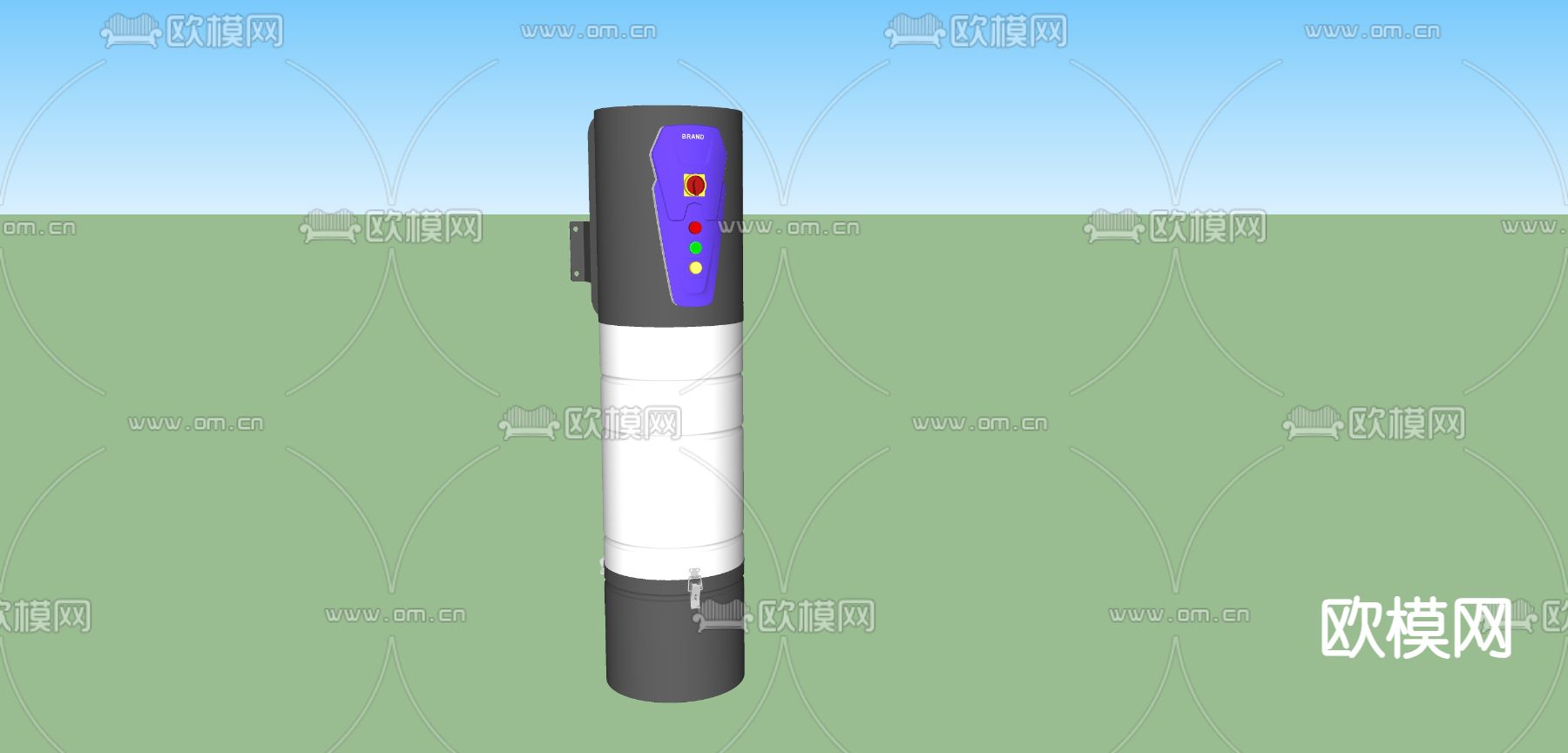 汽修设备su模型下载（渲染图1）