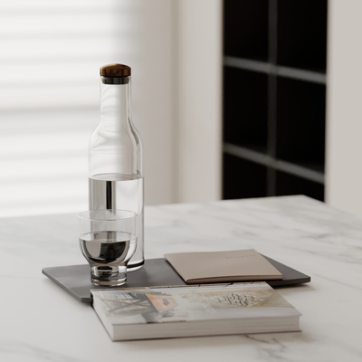  水杯 酒杯 笔记本su模型 