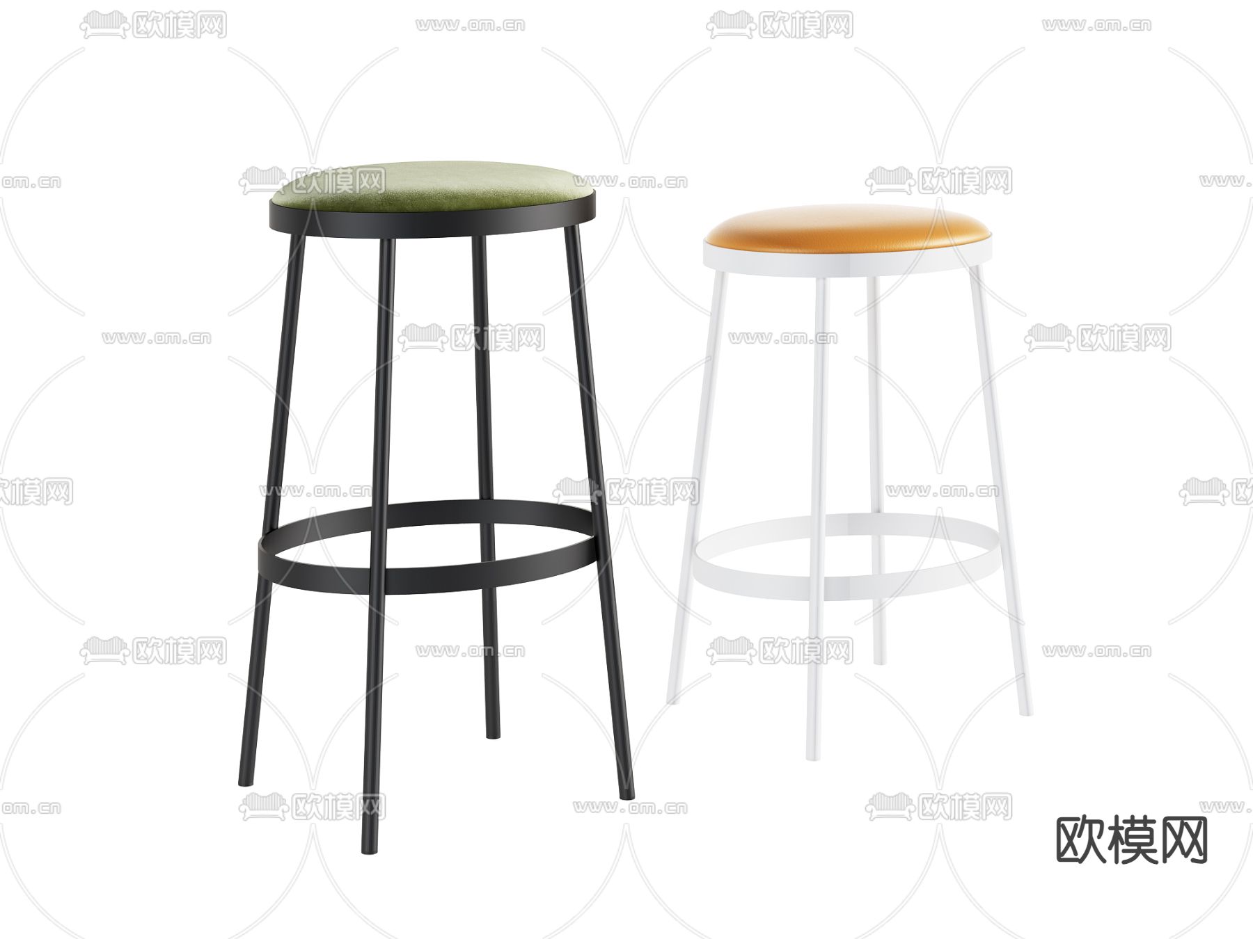吧凳 圆凳 吧椅3d模型下载