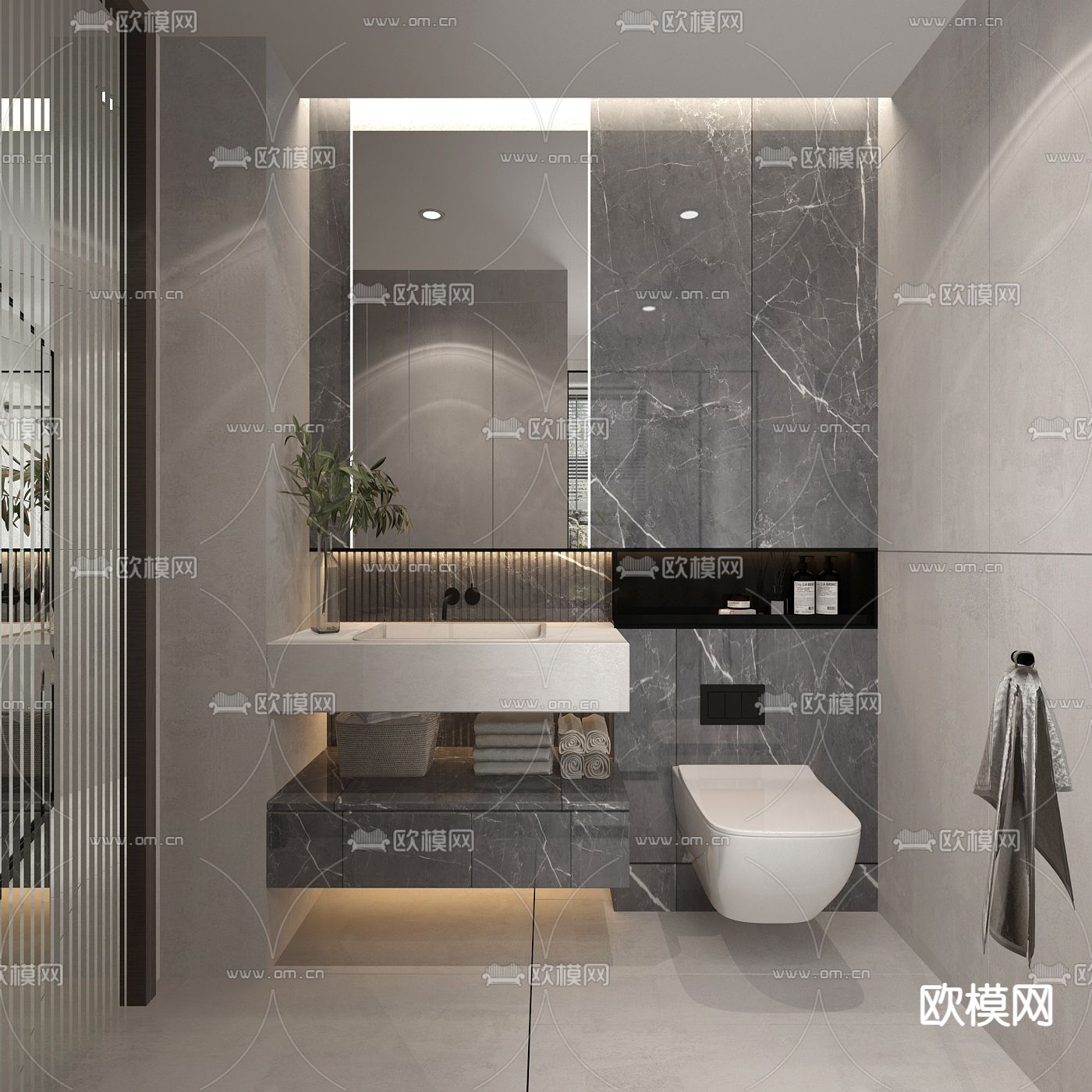 卫生间 洗手间3d模型下载