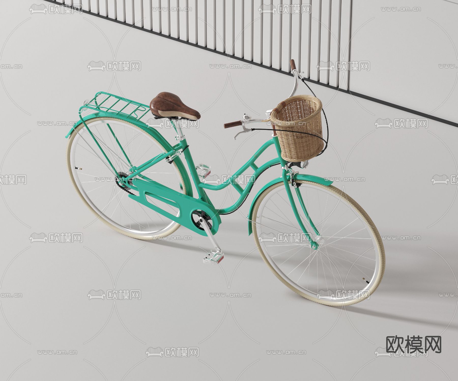 自行车 脚踏车3d模型下载