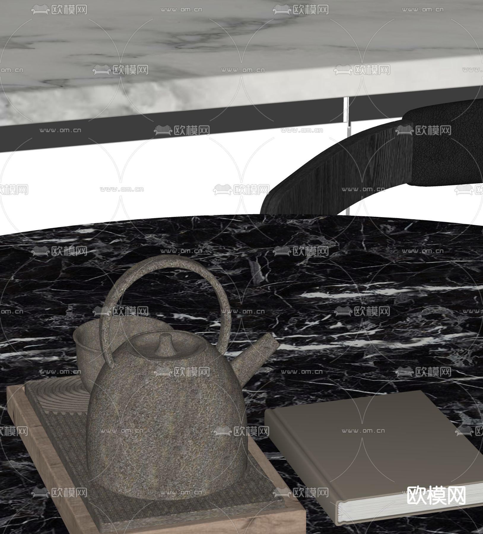 茶杯 茶具su模型下载（渲染图1）