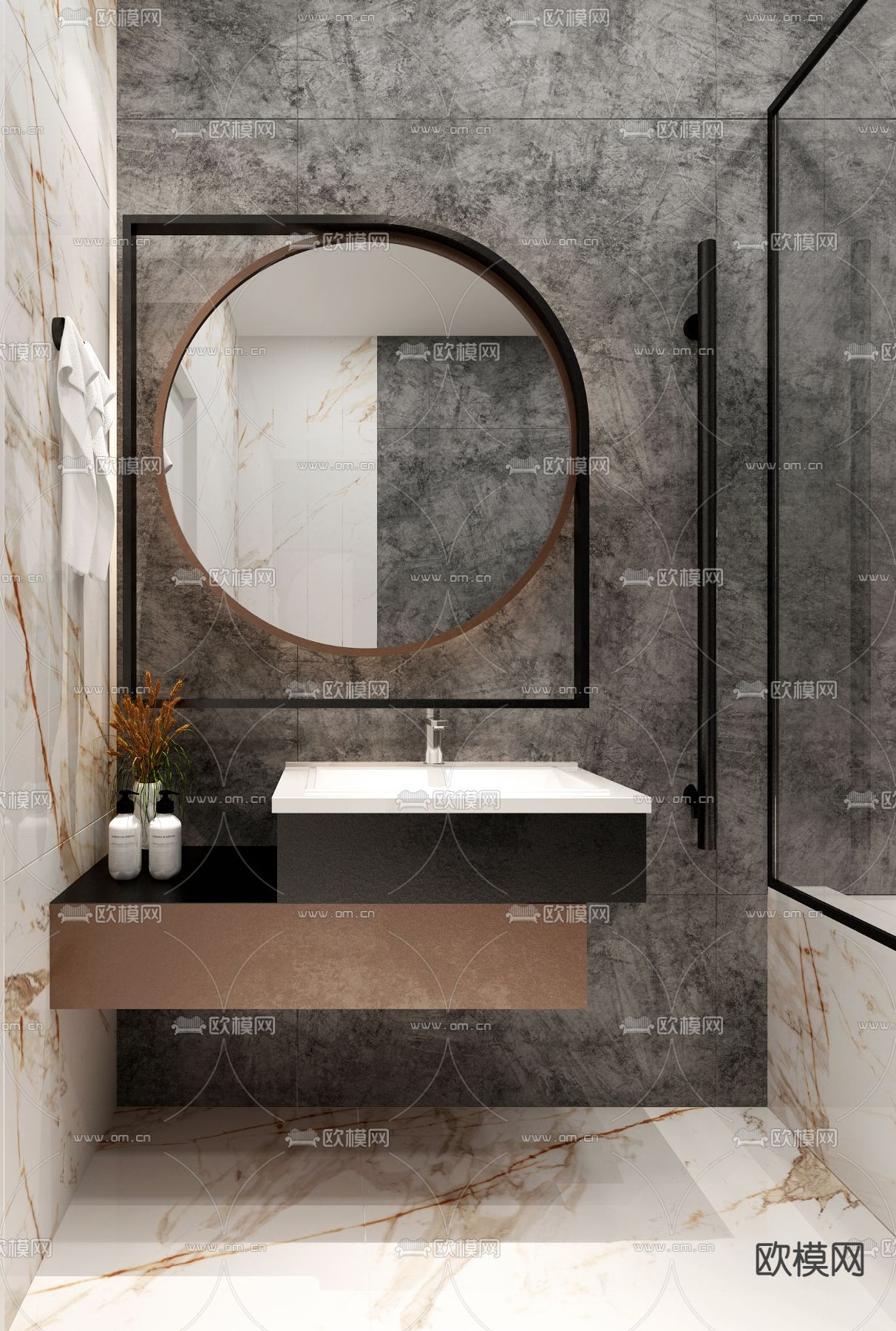 卫生间 厕所3d模型下载