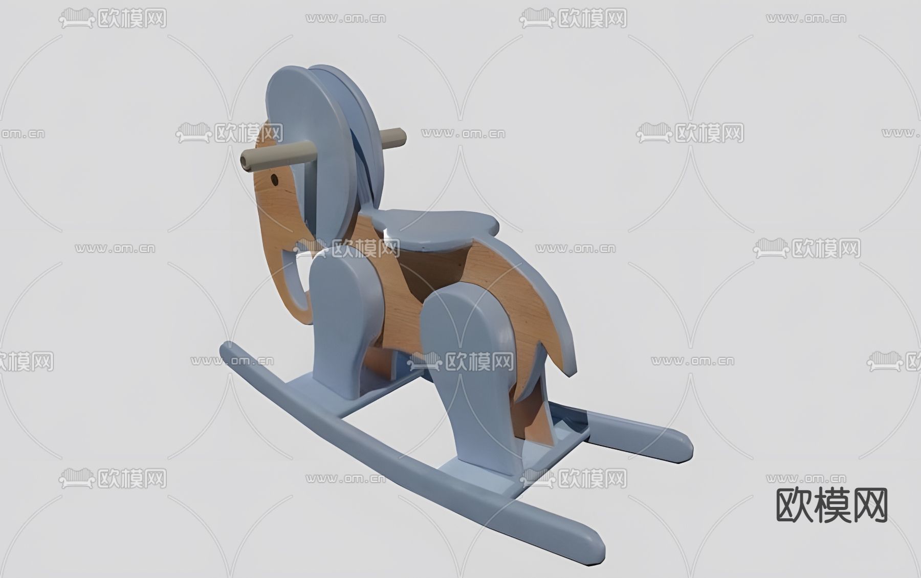 木马 玩具大象3d模型下载（渲染图3）