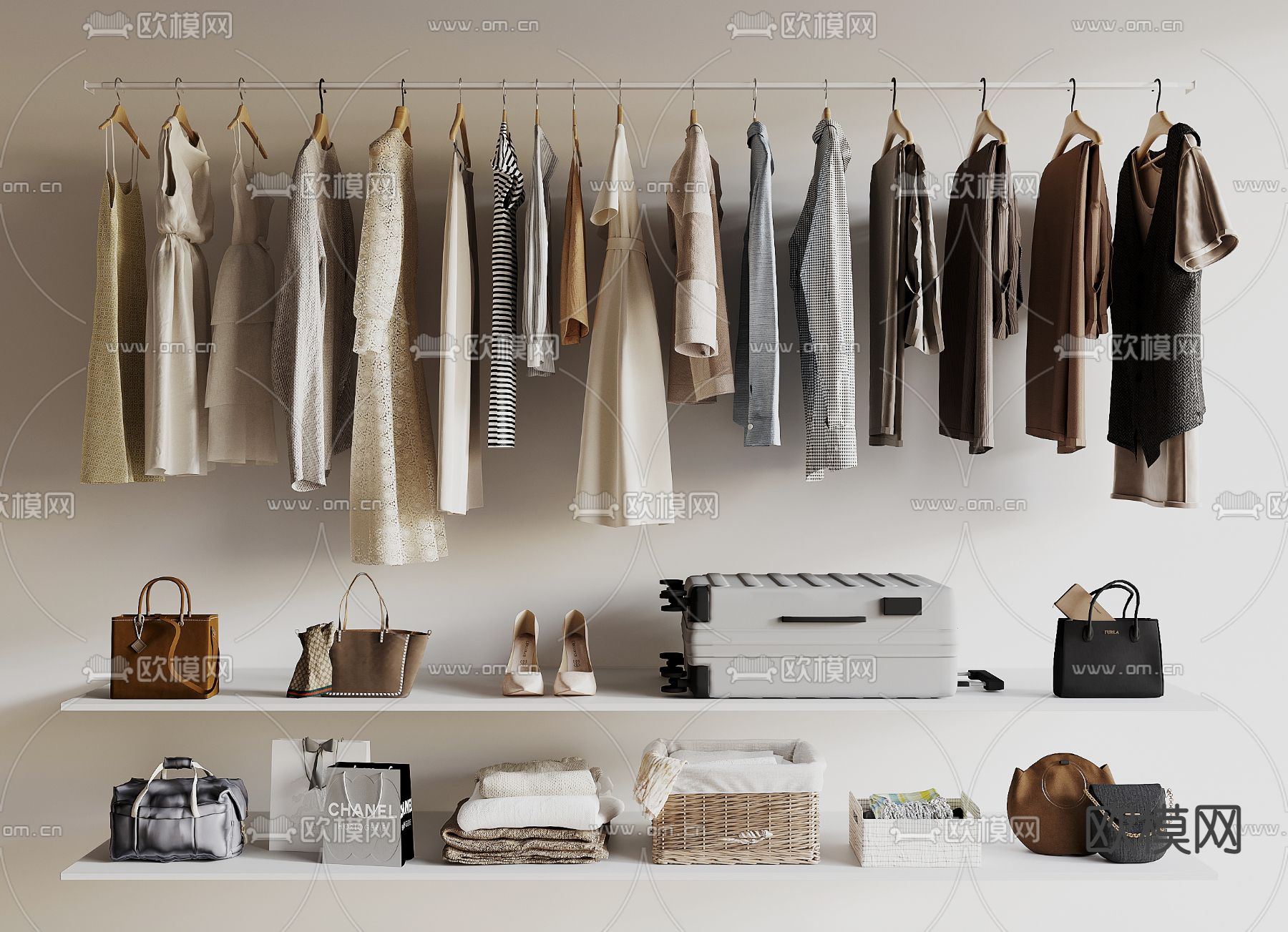 服装 衣服3d模型下载