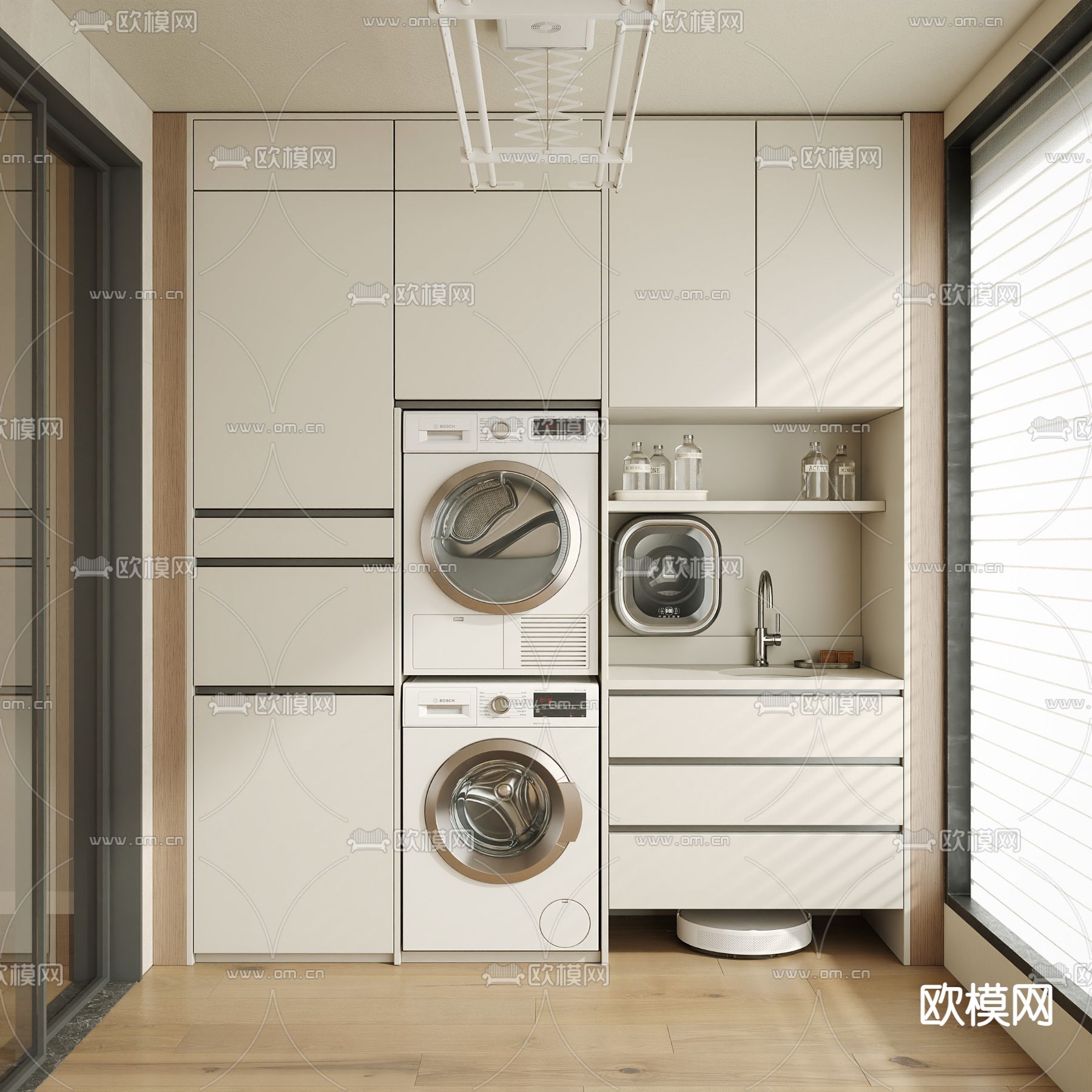 阳台柜 洗衣柜3d模型下载