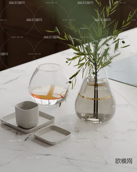 摆件 厨房用具 桌面绿植3d模型下载