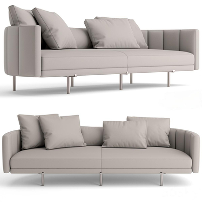  Minotti 多人沙发su模型 