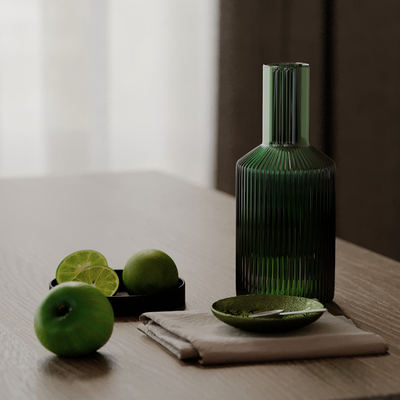  水果 酒瓶 摆件su模型 