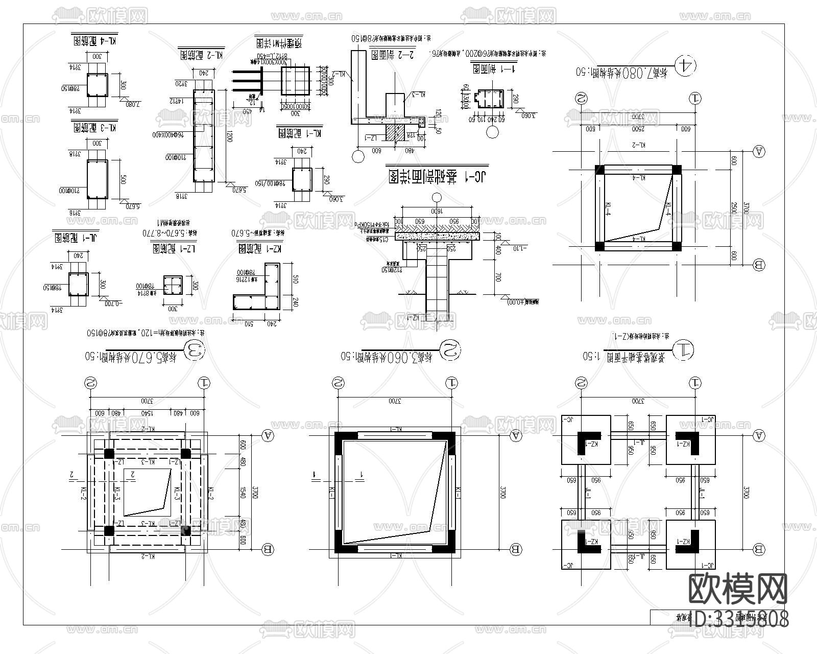 景观塔cad大样图下载
