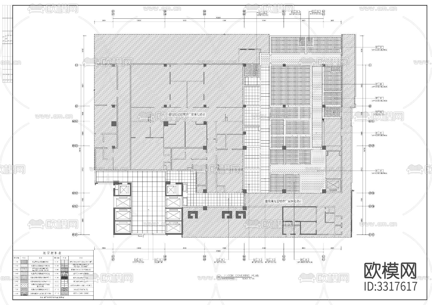 地下室 急诊室cad平面图下载（渲染图10）