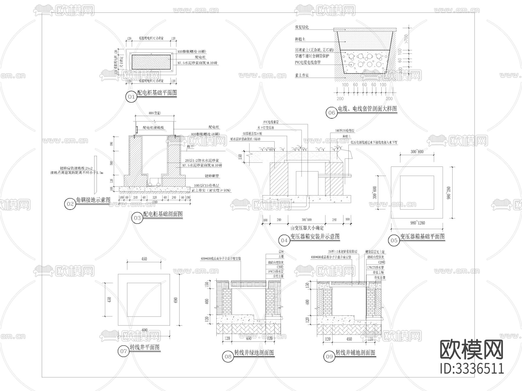 电气设计cad大样图下载（渲染图1）