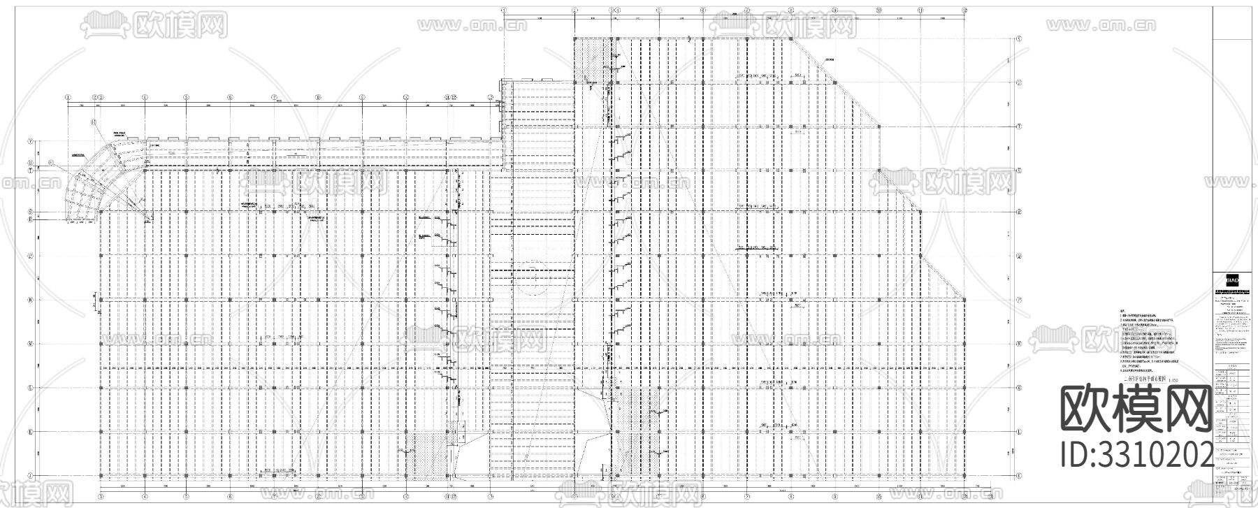 厂房结构cad大样图下载（渲染图5）