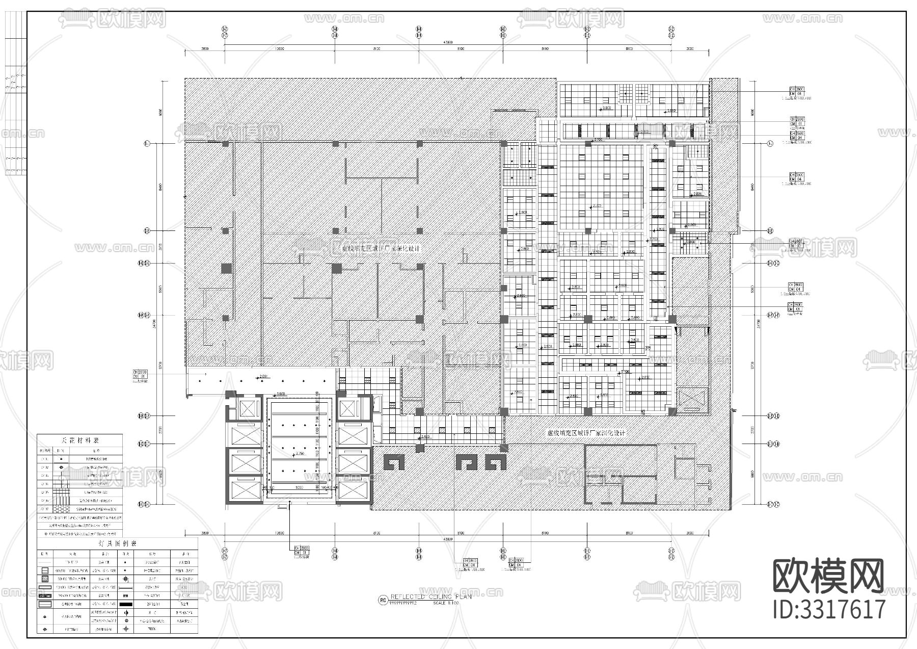 地下室 急诊室cad平面图下载（渲染图7）