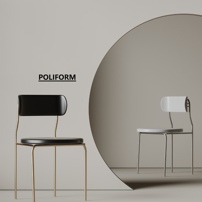  poliform 餐椅 椅子su模型 