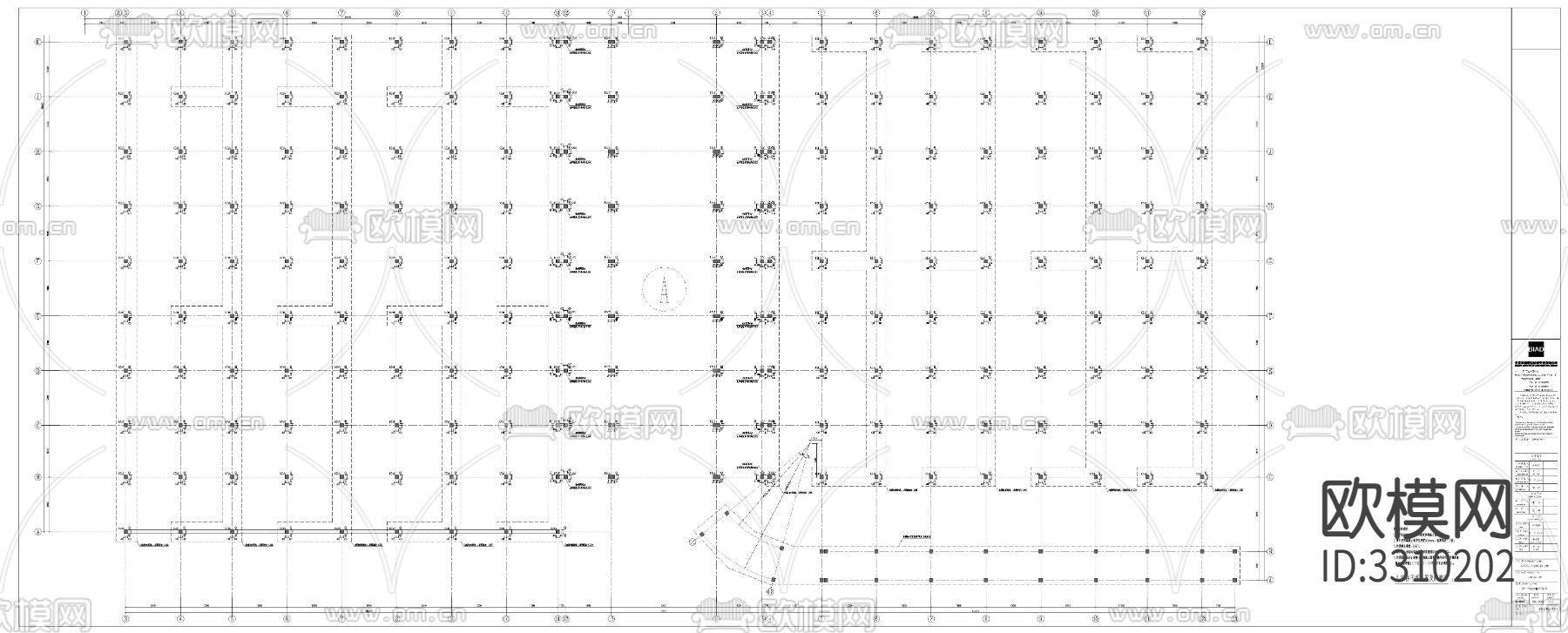厂房结构cad大样图下载（渲染图8）