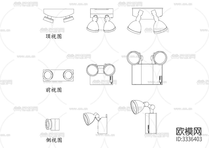 小區(qū)樓道應(yīng)急燈cad立面圖下載