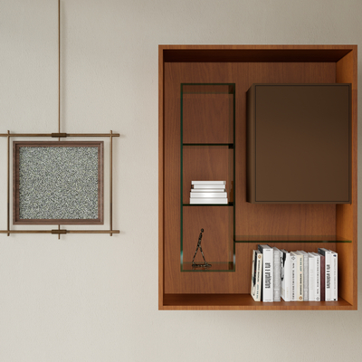  壁柜 装饰柜 书柜su模型 