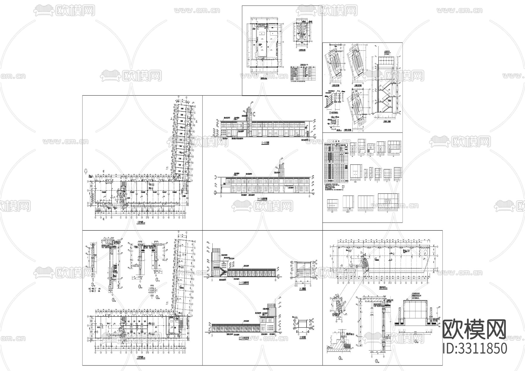 41汽车交易市场cad平面图下载
