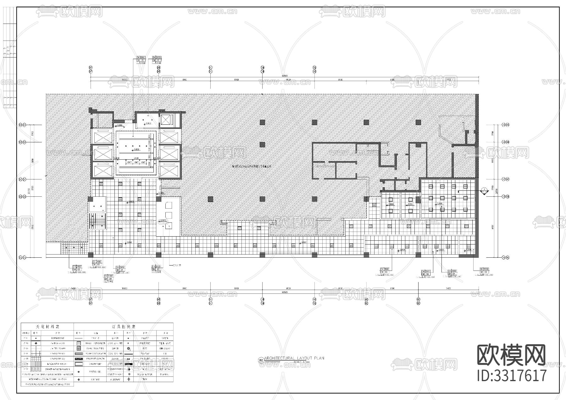 地下室 急诊室cad平面图下载（渲染图8）