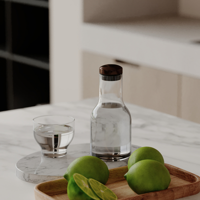  果盘 碗具 饮料杯su模型 