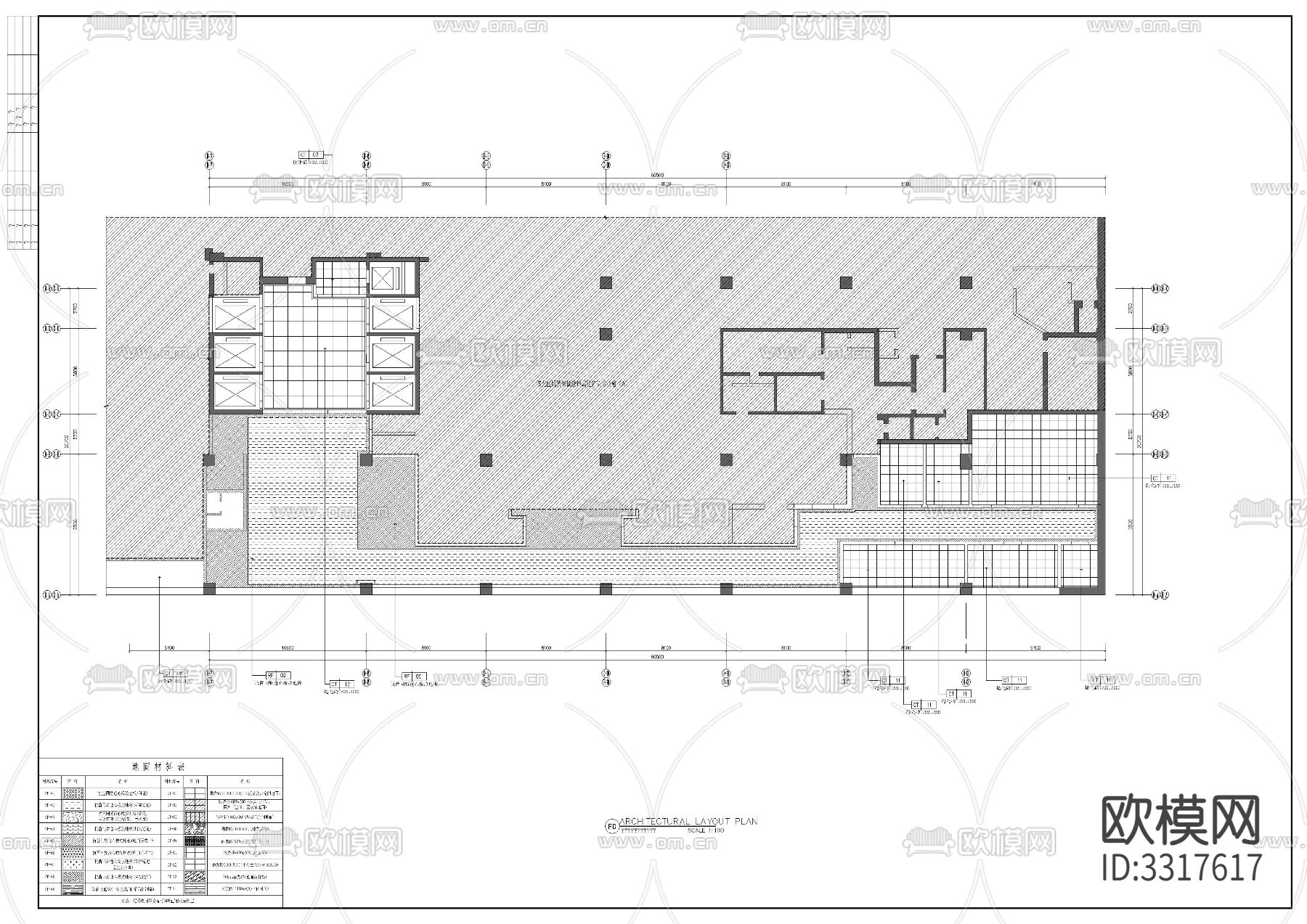 地下室 急诊室cad平面图下载（渲染图9）