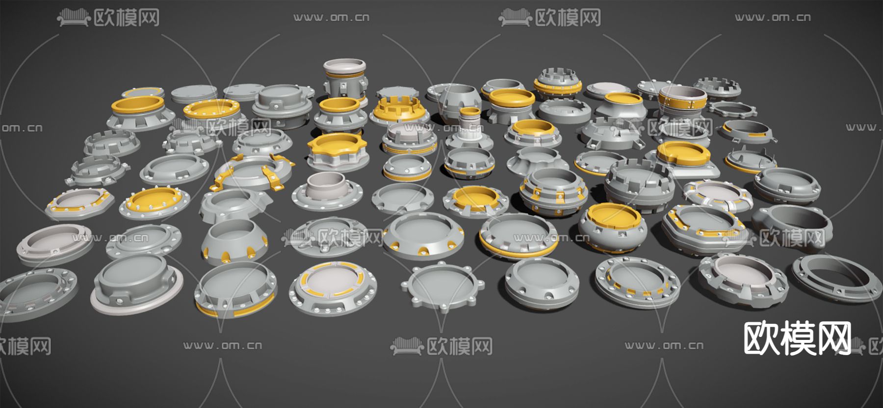五金件 工业设备3d模型下载（渲染图3）