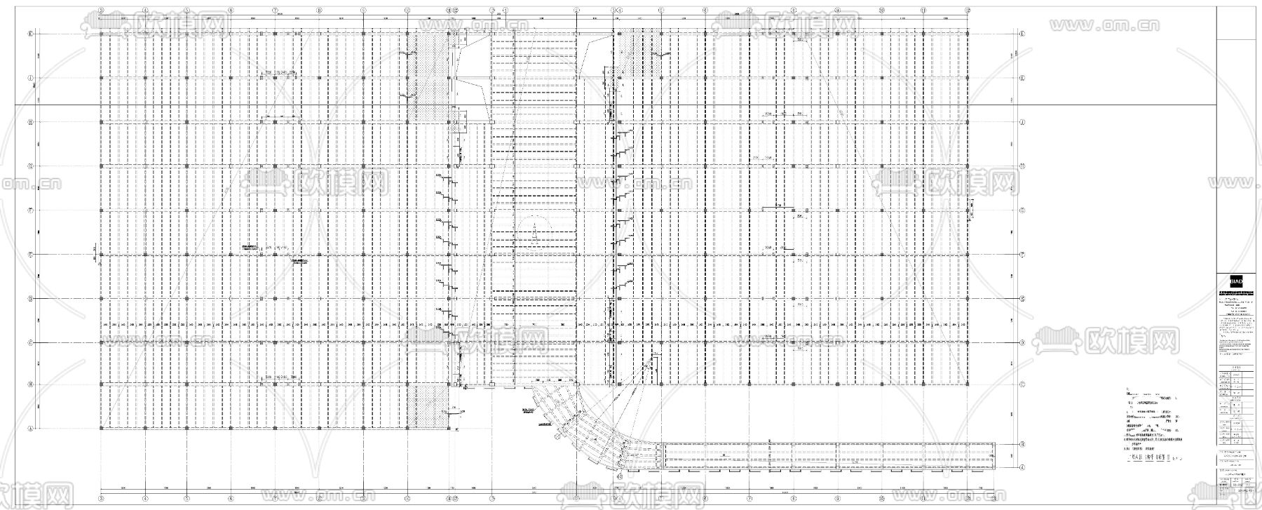 厂房结构cad大样图下载（渲染图4）