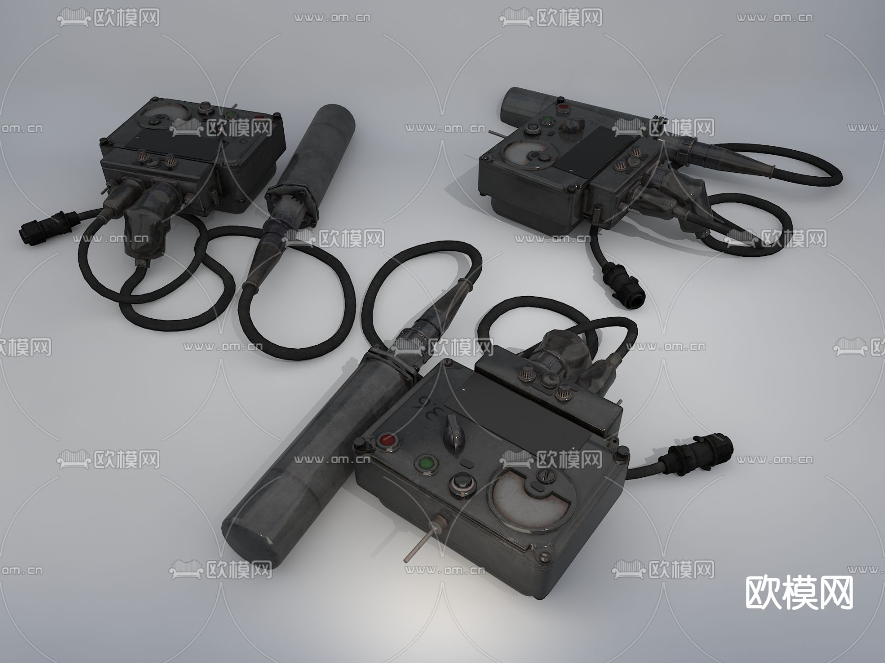 辐射探测器 监测器3d模型下载